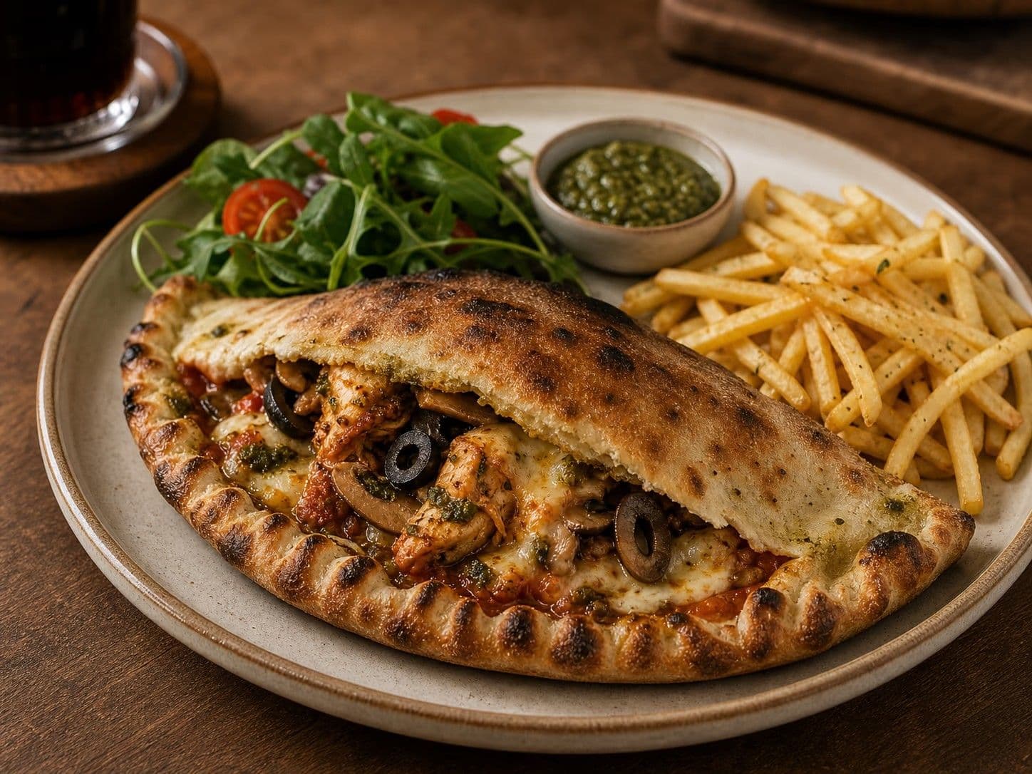 Baked Pesto Chicken Panzarotti
