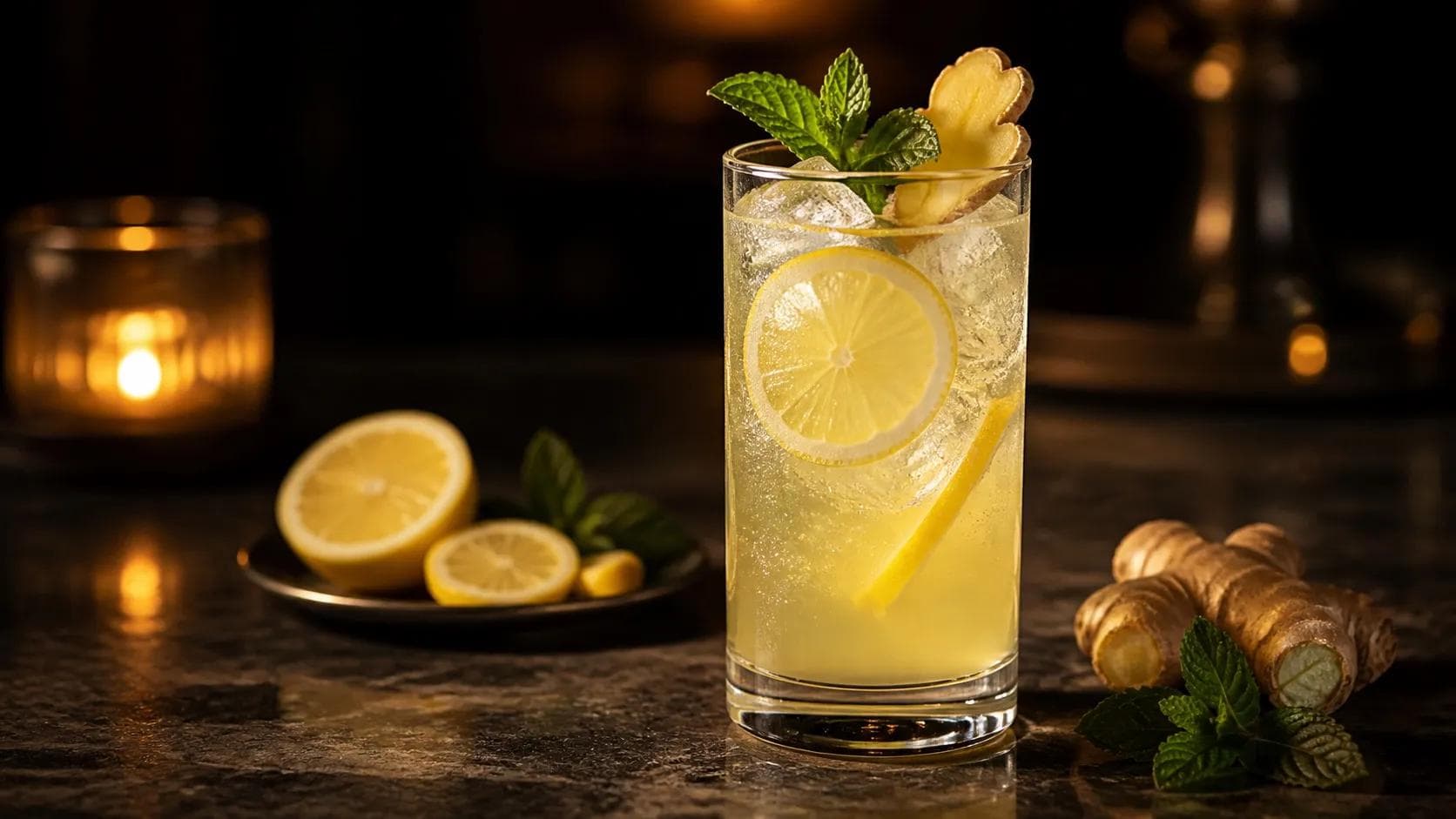 Ev Yapımı Zencefilli Limonata