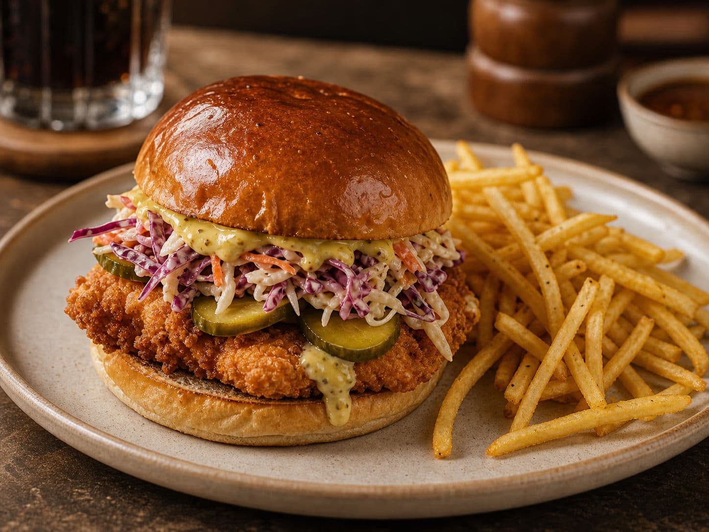 Honey Mustard Chicken Burger